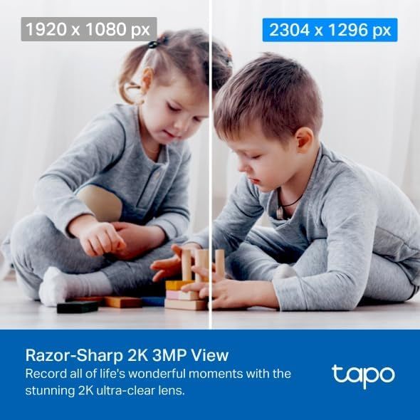 Demonstrates the camera's superior image quality by showing a side-by-side comparison of resolution capabilities, reassuring shoppers that the product captures sharp, detailed footage. Communicates…