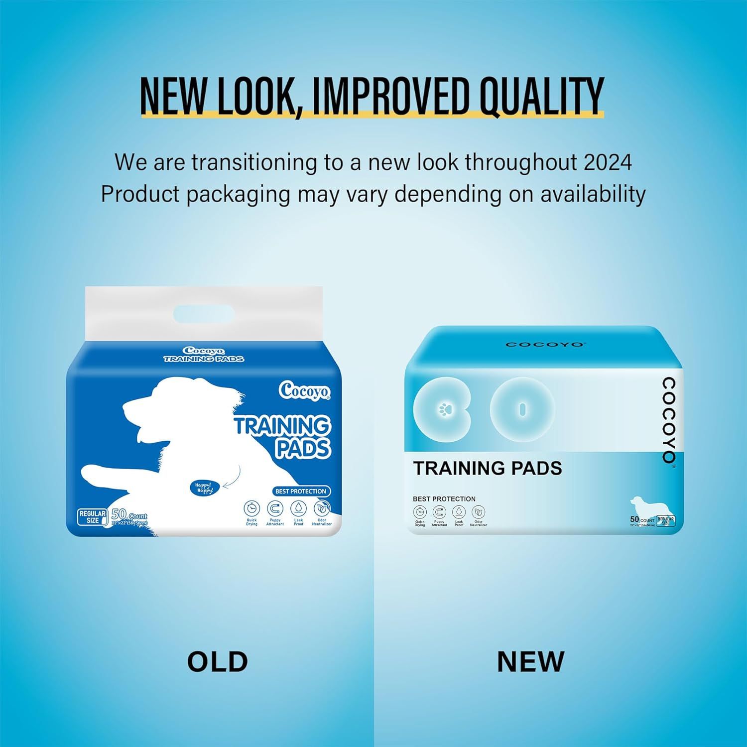 Informs shoppers that the brand is transitioning to new packaging in 2024, setting expectations that they may receive either the old or new design while reassuring them that the product quality has…