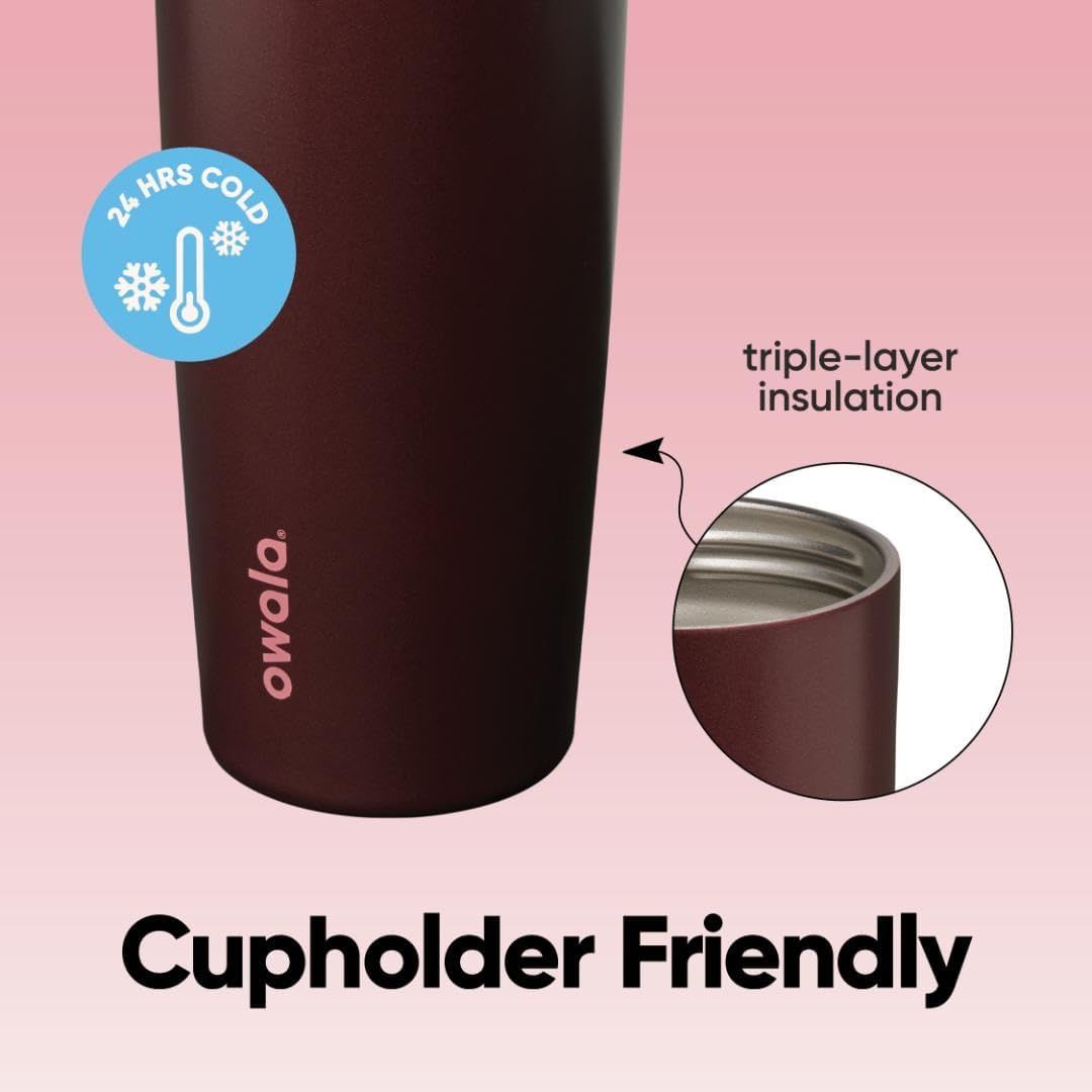 Communicates multiple key benefits of the tumbler: its 24-hour cold retention capability, triple-layer insulation construction, and cupholder-friendly design to reassure shoppers of its performance…