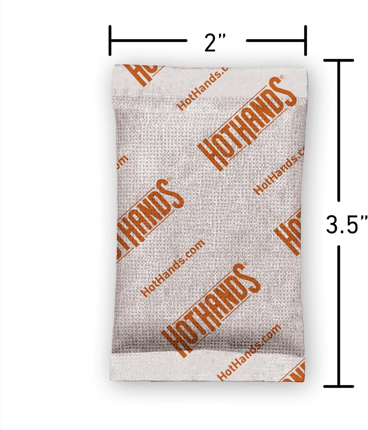 Communicates the exact physical size of the product (2 inches by 3.5 inches) to help shoppers understand how compact the item is.