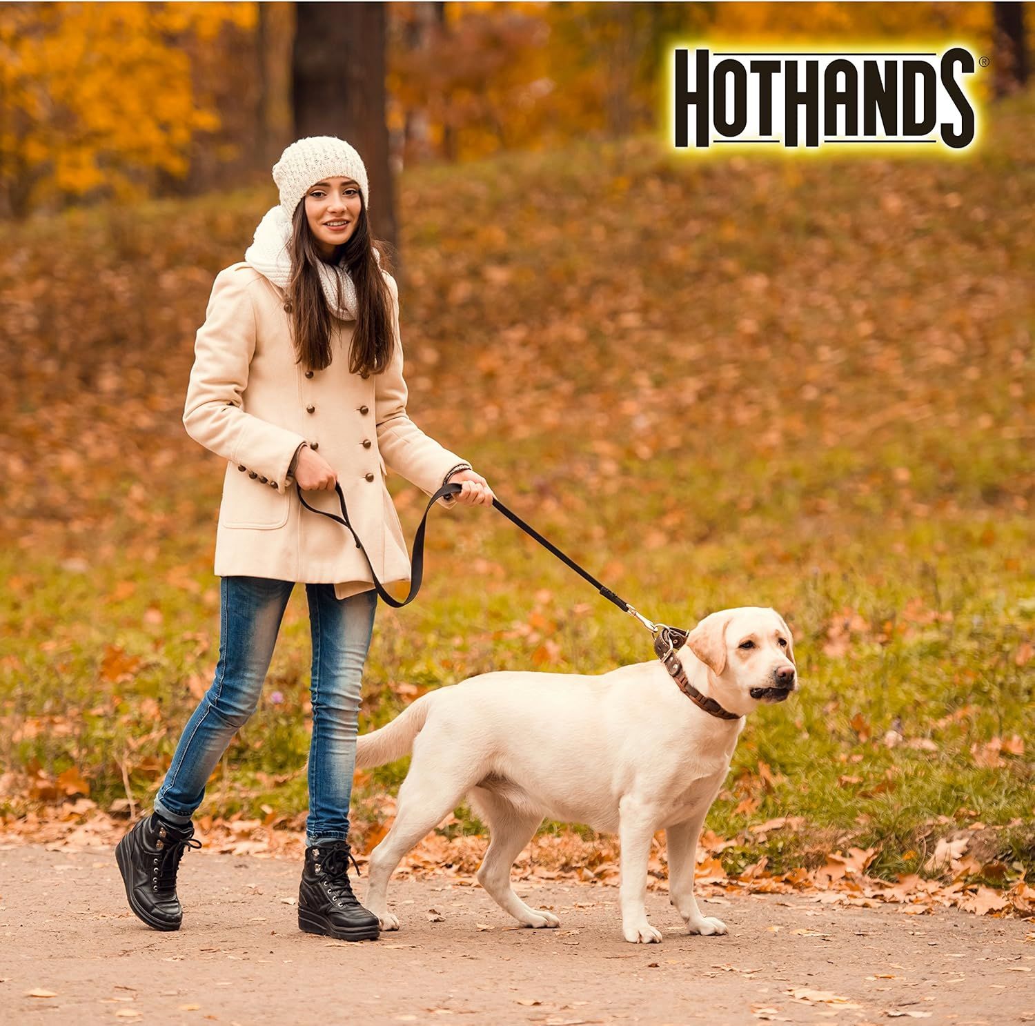 Positions the product as ideal for cold-weather outdoor activities and seasonal use, creating an emotional connection with autumn lifestyle.