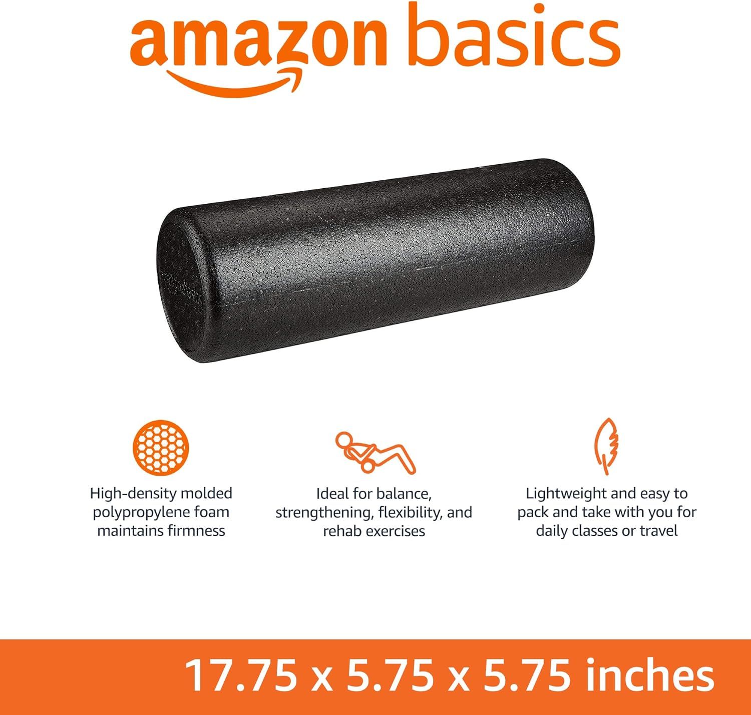 Communicates the exact physical dimensions of the foam roller to help shoppers understand its size and determine if it fits their needs and storage space. Highlights three distinct benefits of the…