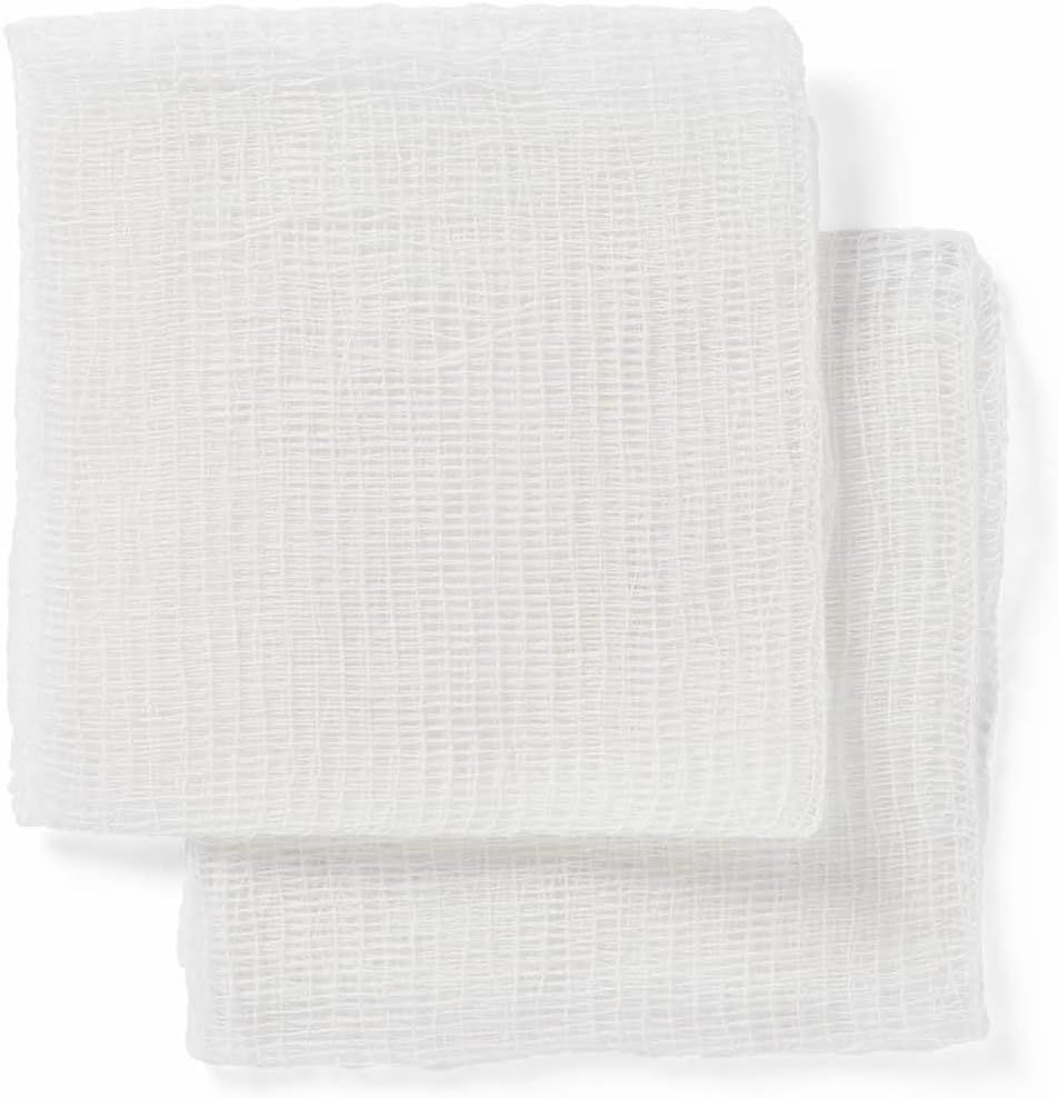 Provides a clean, catalog-style view of the product (white textured fabric/gauze) on a pure white background with no text or design elements, allowing shoppers to see the product clearly.