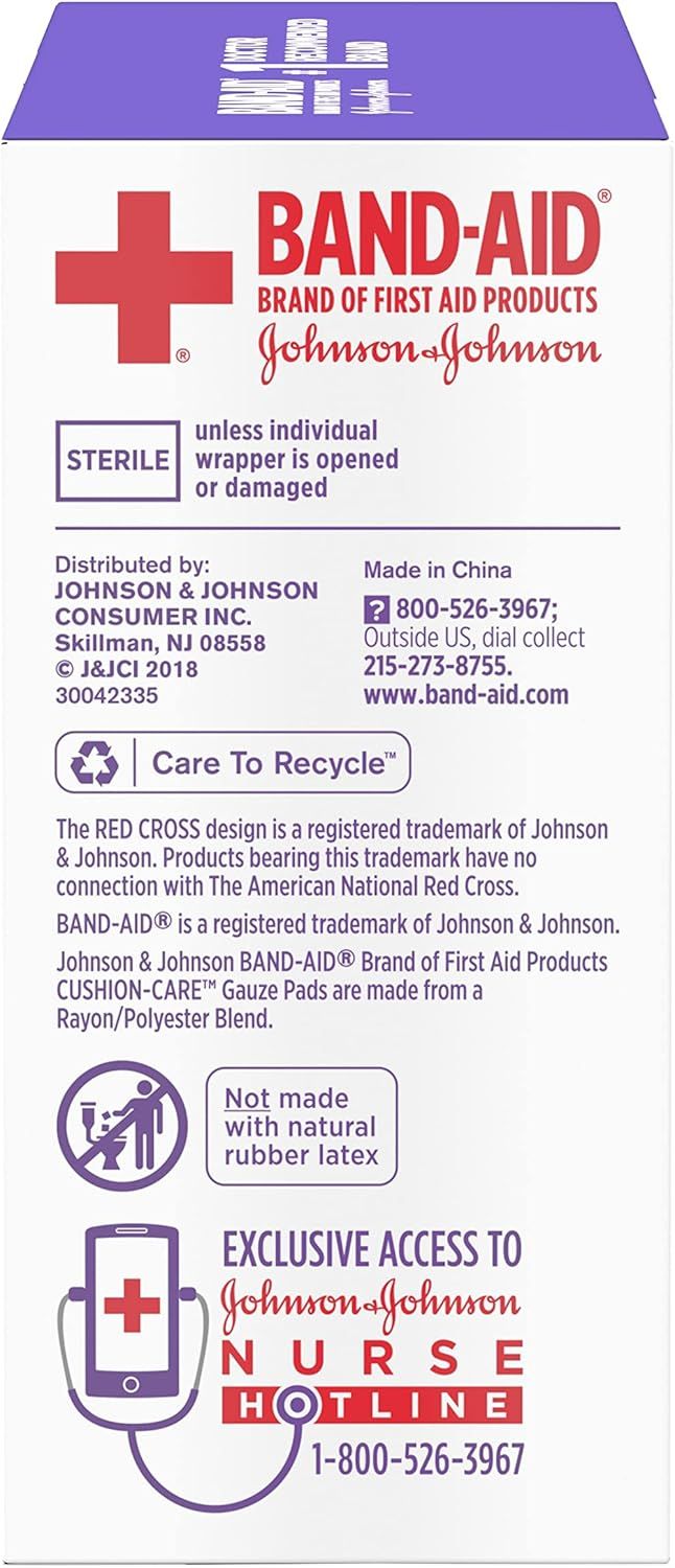 Shows the Band-Aid product packaging on a clean white background to provide a clear catalog-style view of what the customer will receive.