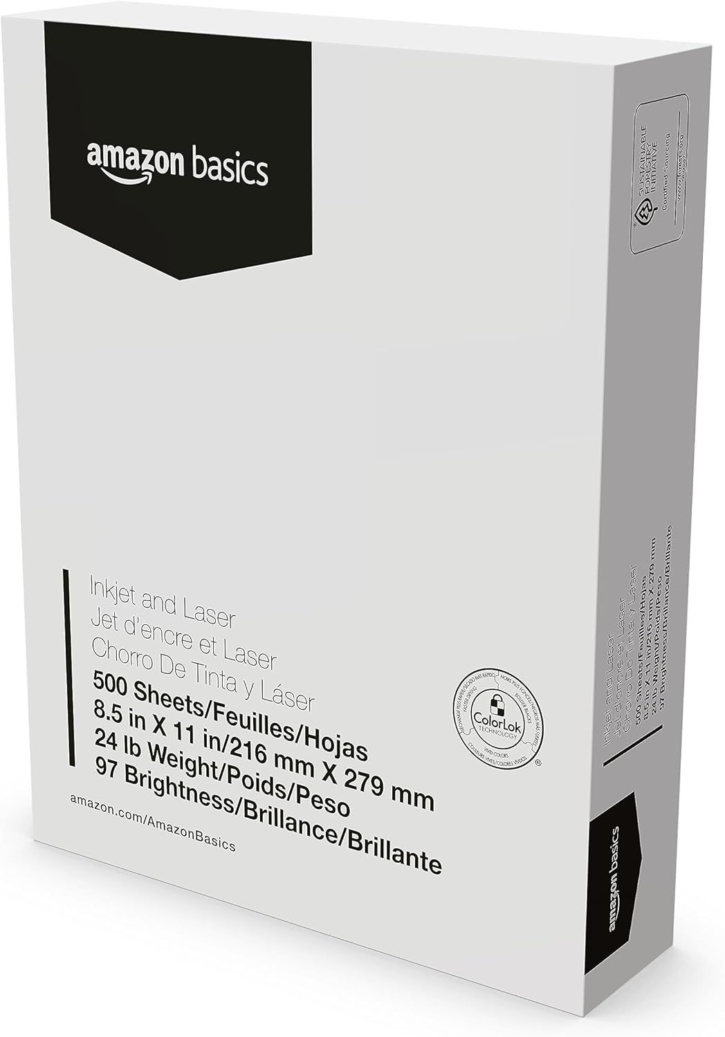 Displays the product packaging on a clean white background to give shoppers a clear view of what they will receive, including brand identity and product specifications.