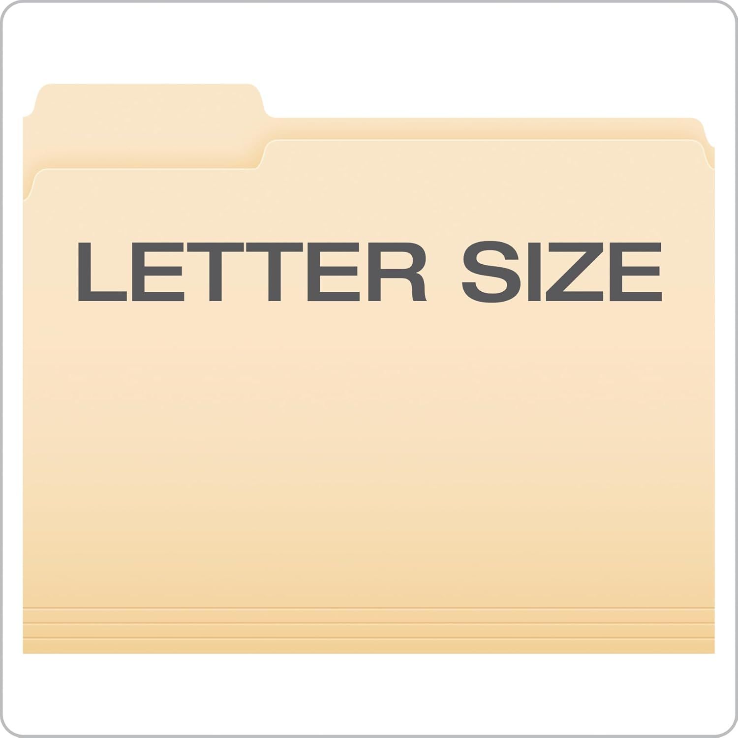 Communicates that the product is letter-sized (standard 8.5 x 11 inches) to help shoppers understand the physical dimensions and compatibility with standard documents.