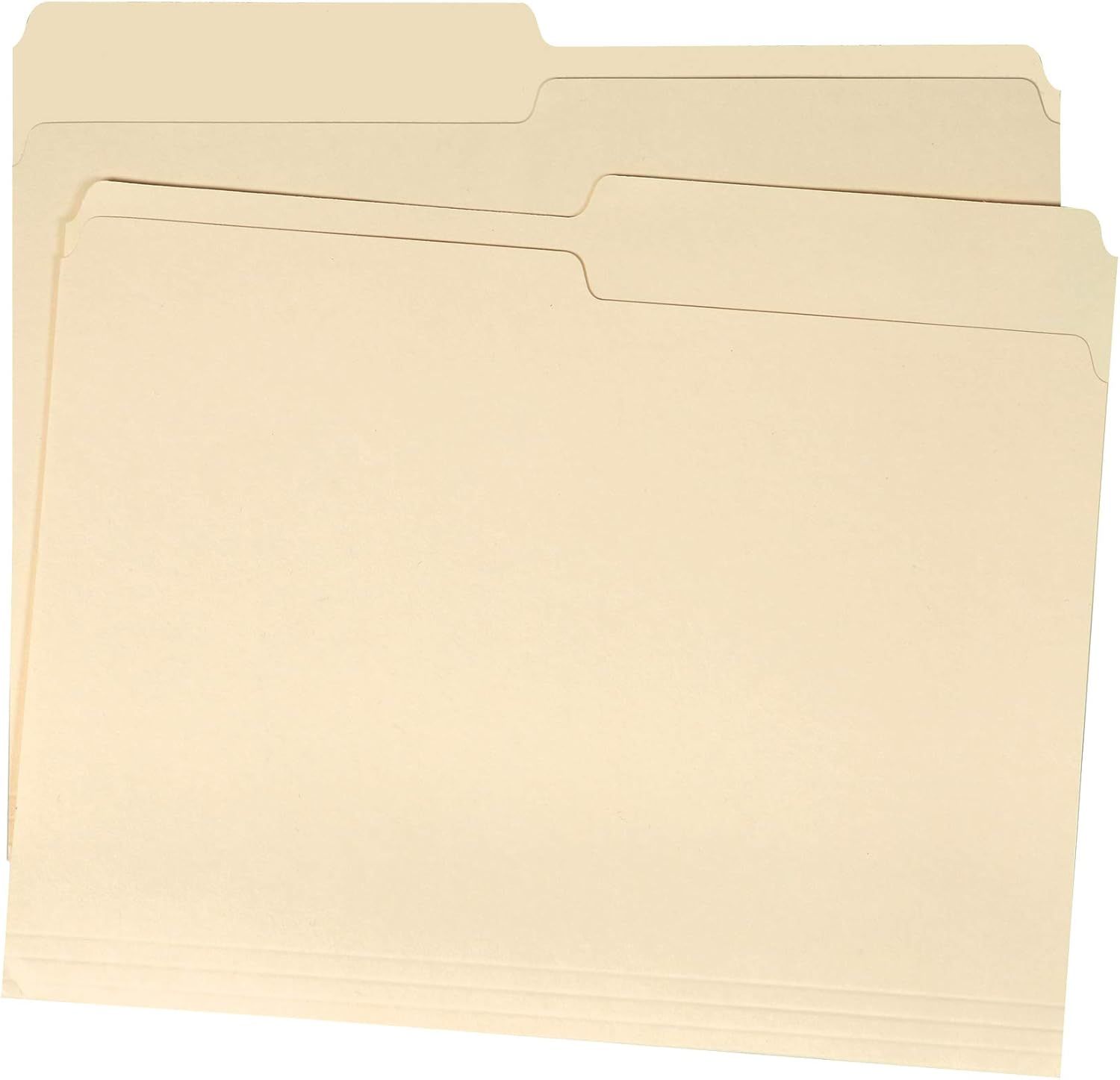 Provides a clean, catalog-style view of the file folders on a white background with no text or design elements, allowing shoppers to see the product clearly.