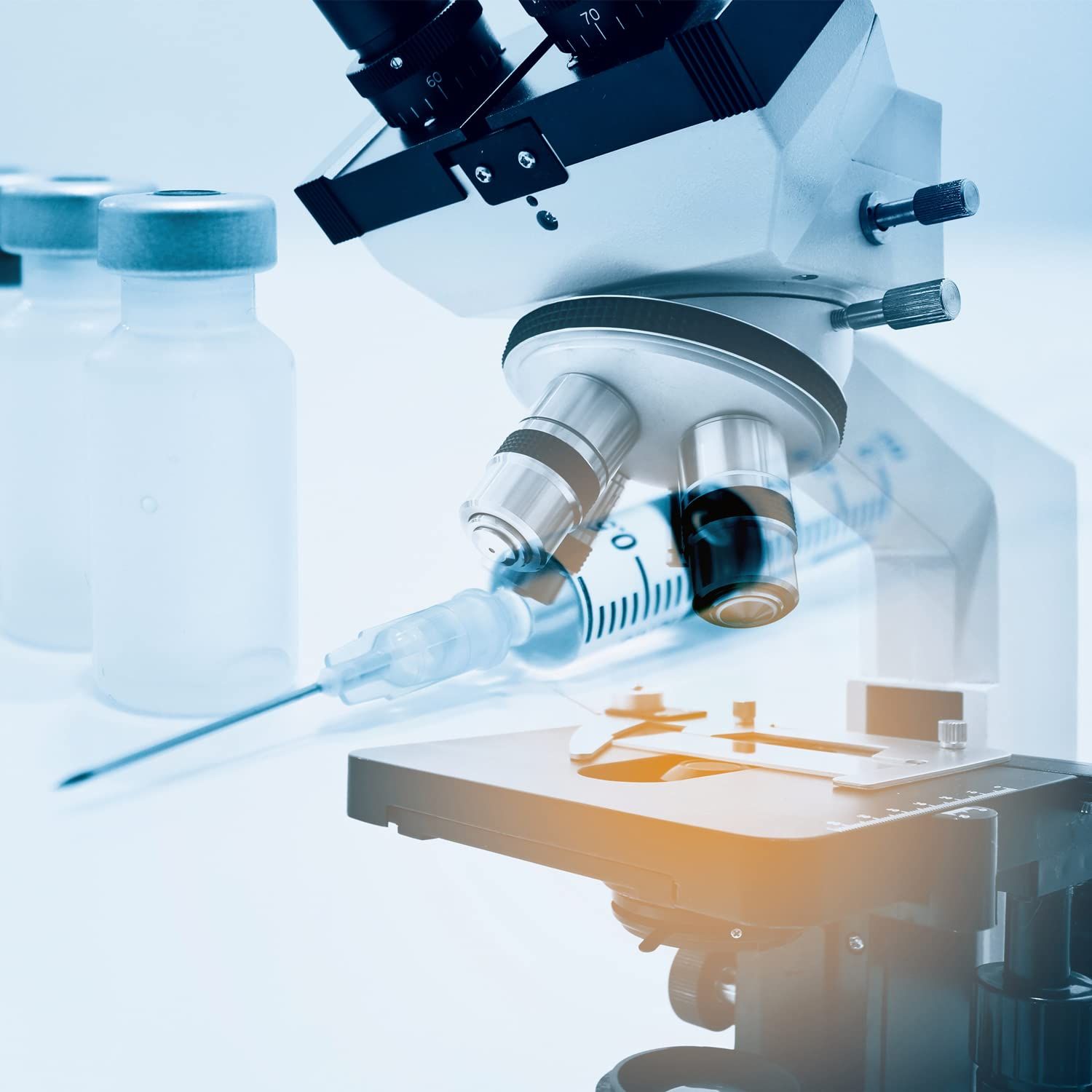 Demonstrates the product in a professional scientific or medical context to build credibility and show real-world application in research or healthcare environments.