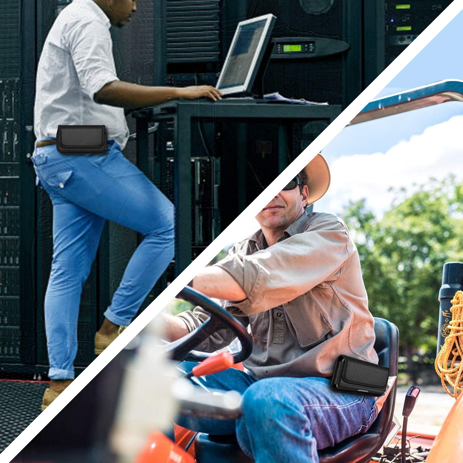Demonstrates the product's versatility by showing it being used in two distinct environments—a professional server room setting and an outdoor recreational setting—to communicate that it's suitable…