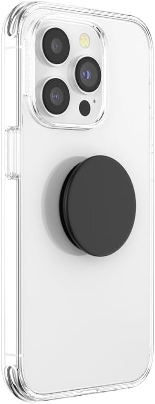 Provides a clean, catalog-style view of the phone case with pop socket on a white background, allowing shoppers to see the product clearly without distractions.