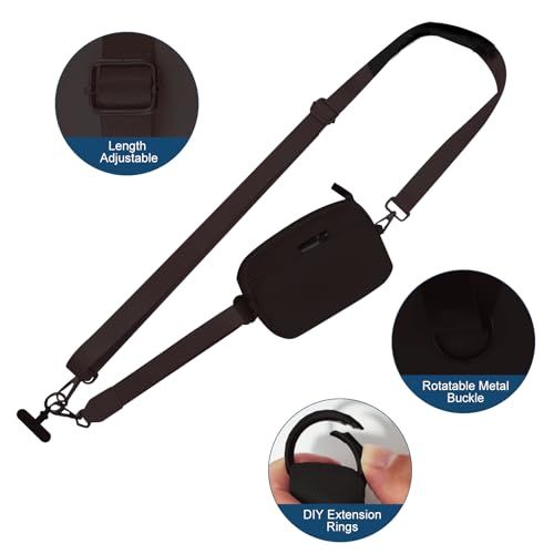 Highlights three distinct functional features of the strap (adjustability, rotating buckle, and extension rings) to communicate versatility and customization options to shoppers.