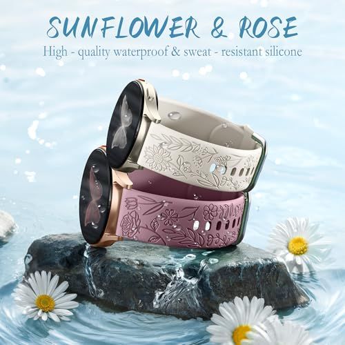 Communicates that the product is made from high-quality waterproof and sweat-resistant silicone, reassuring shoppers of its durability in wet conditions.