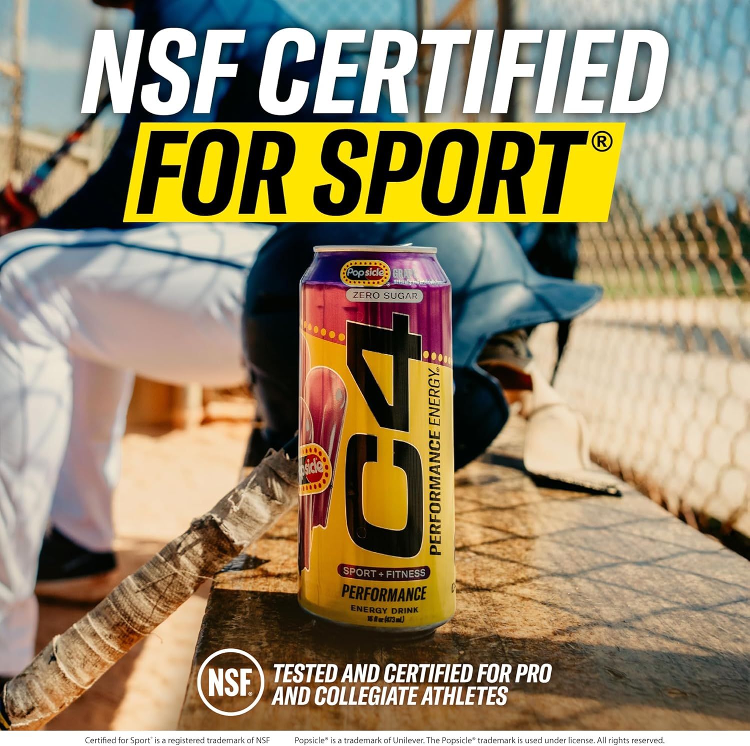 Communicates that the product is NSF Certified for Sport, tested and certified for pro and collegiate athletes, providing safety reassurance and credibility for sports performance. Highlights the…