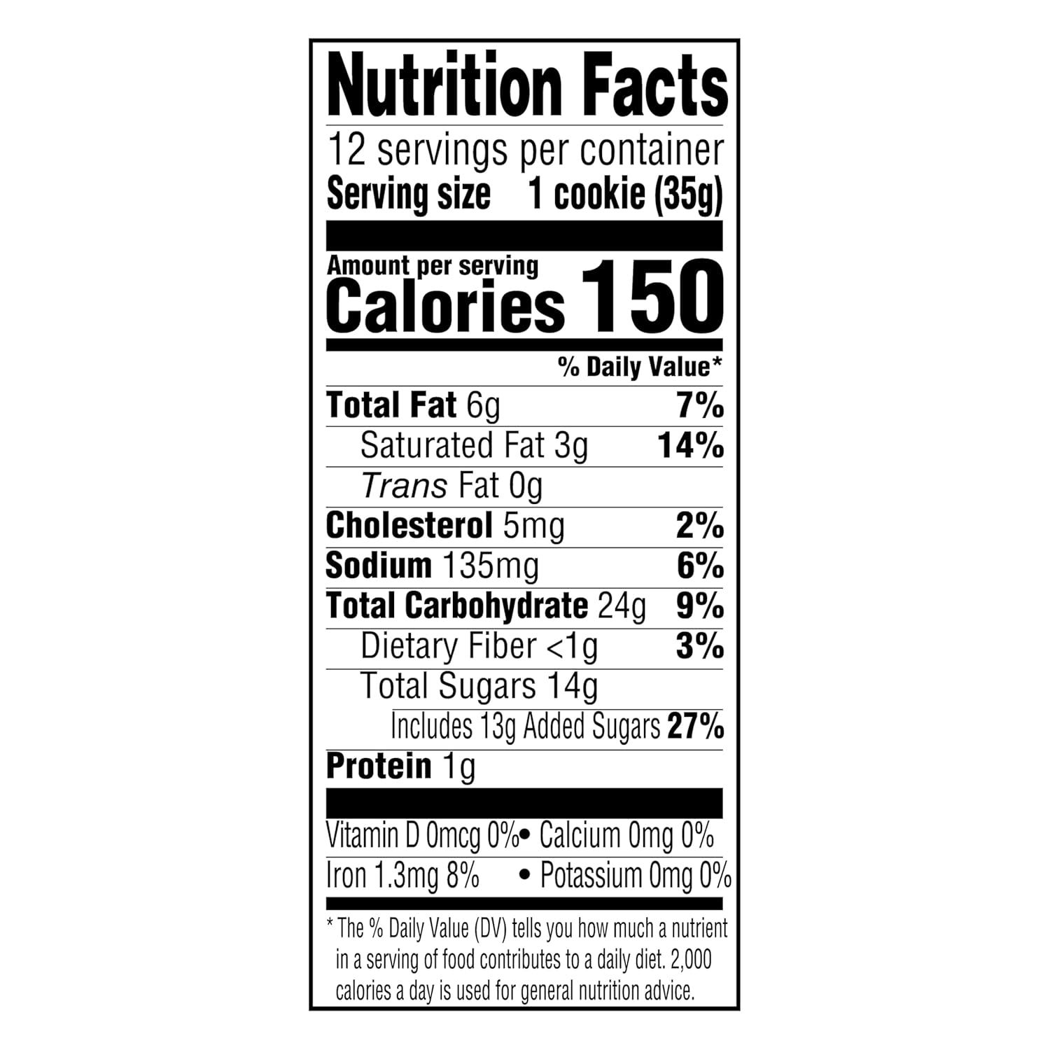 Provides complete nutritional transparency to help shoppers make informed dietary decisions and understand the product's calorie, fat, sugar, and nutrient content per serving.