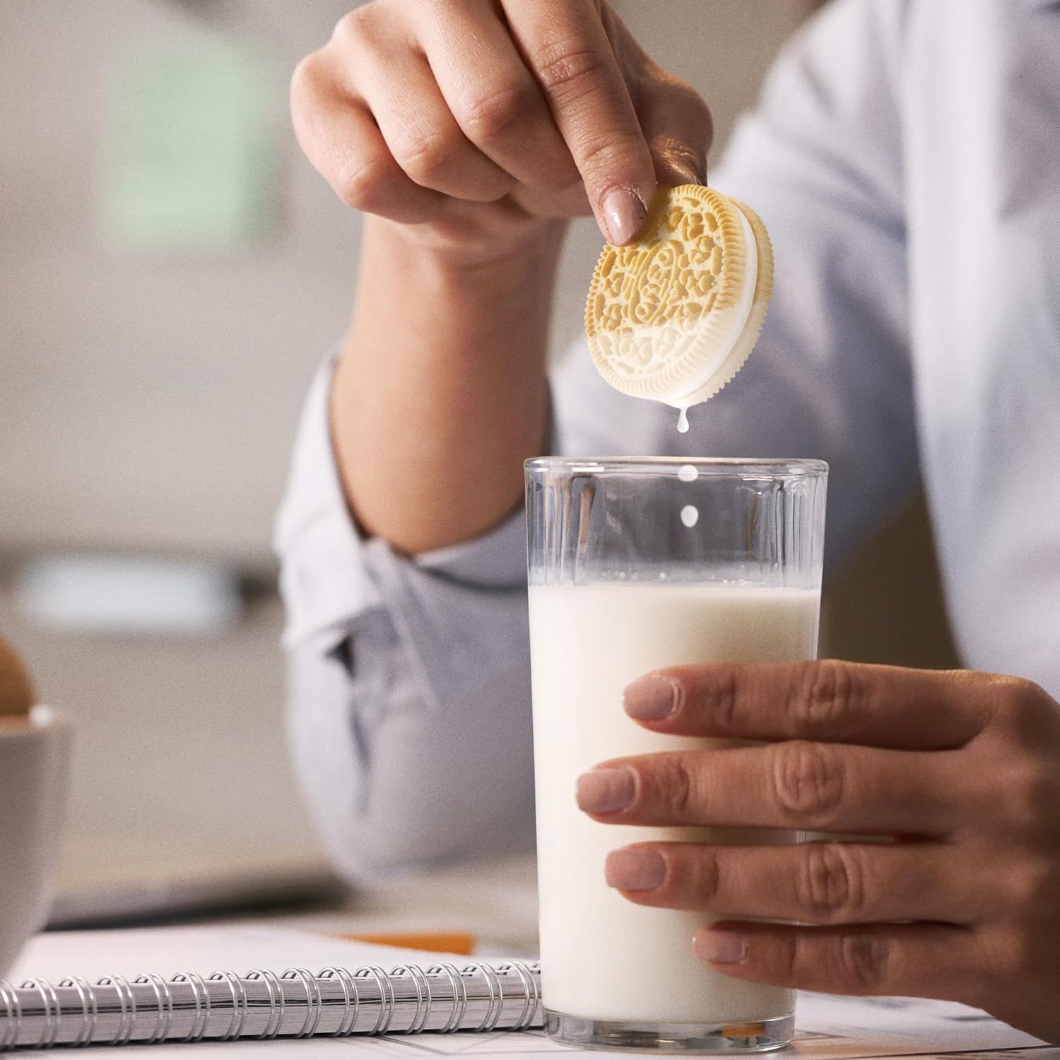 Demonstrates the product being enjoyed in an authentic, relatable everyday setting to create emotional connection and show natural usage.