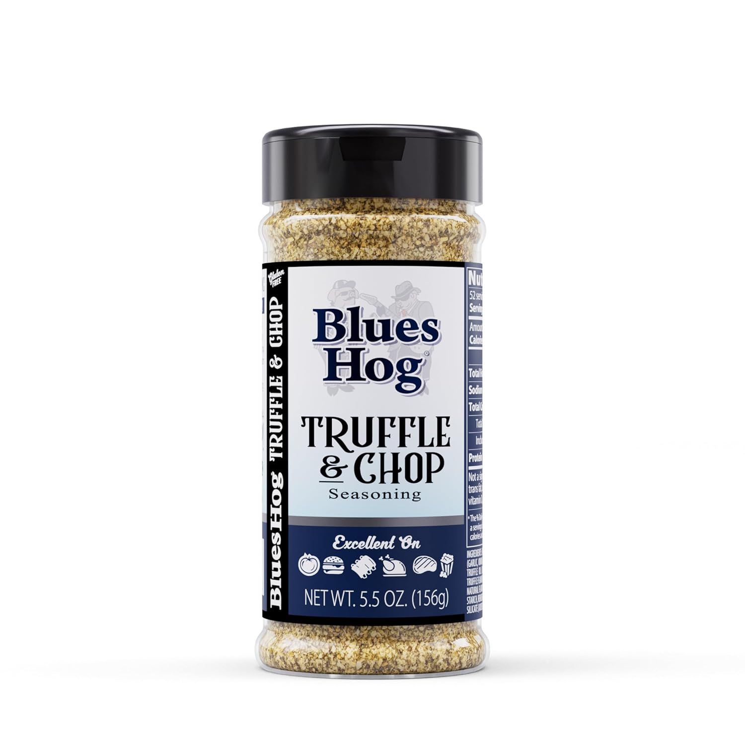Provides a clean, catalog-style product image showing the Blues Hog Truffle & Chop Seasoning bottle without distractions, allowing shoppers to see the product packaging and branding clearly.