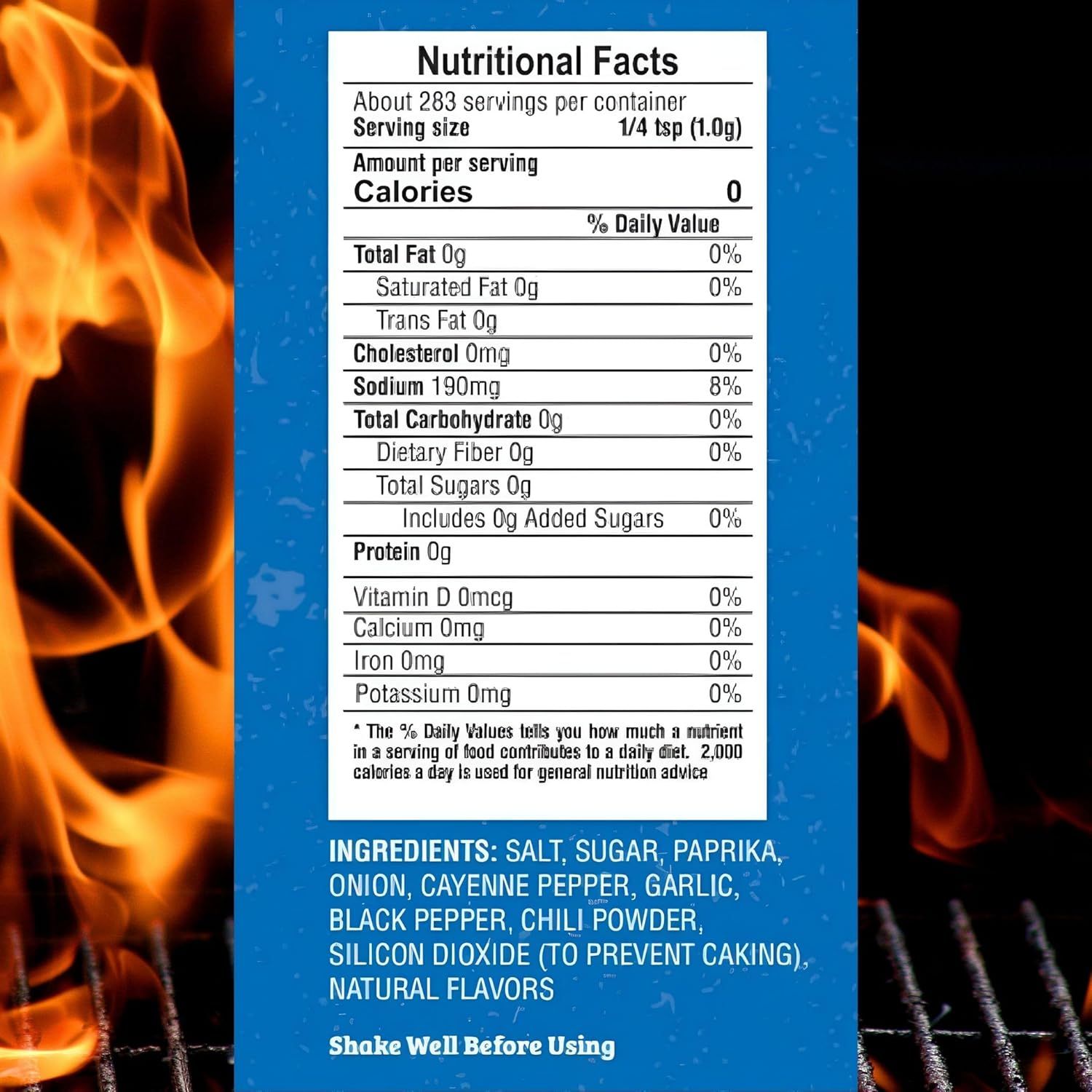 Provides comprehensive product information including detailed nutritional facts, complete ingredient list, and usage instructions to inform shoppers about the product's composition and how to use it…