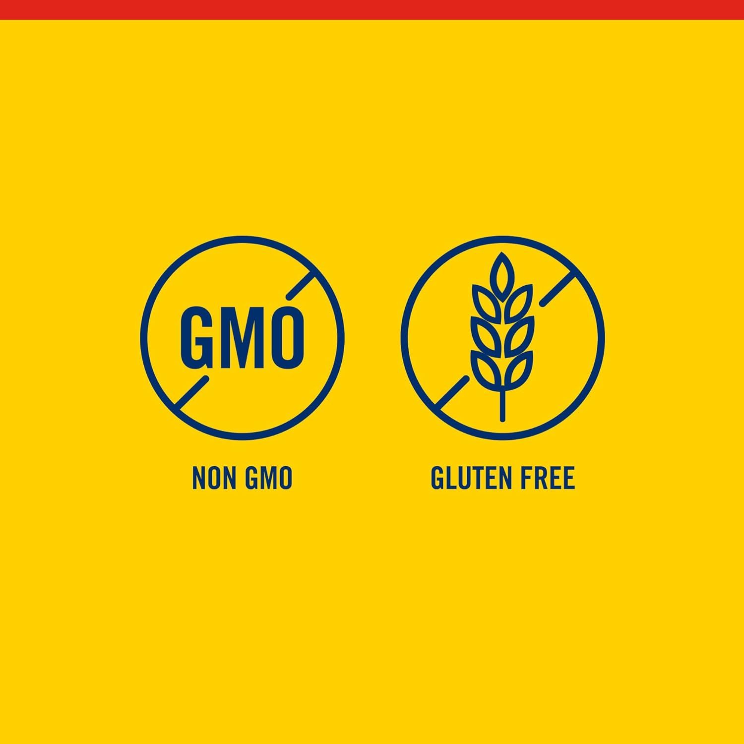 Communicates that the product is Non-GMO and Gluten Free to reassure health-conscious shoppers about ingredient quality and dietary compatibility.