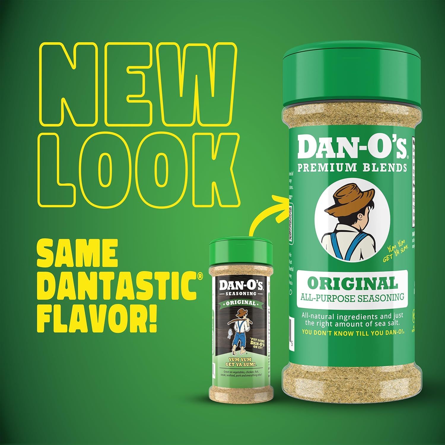 Announces the brand's new packaging design while reassuring customers that the product formula and flavor remain unchanged.