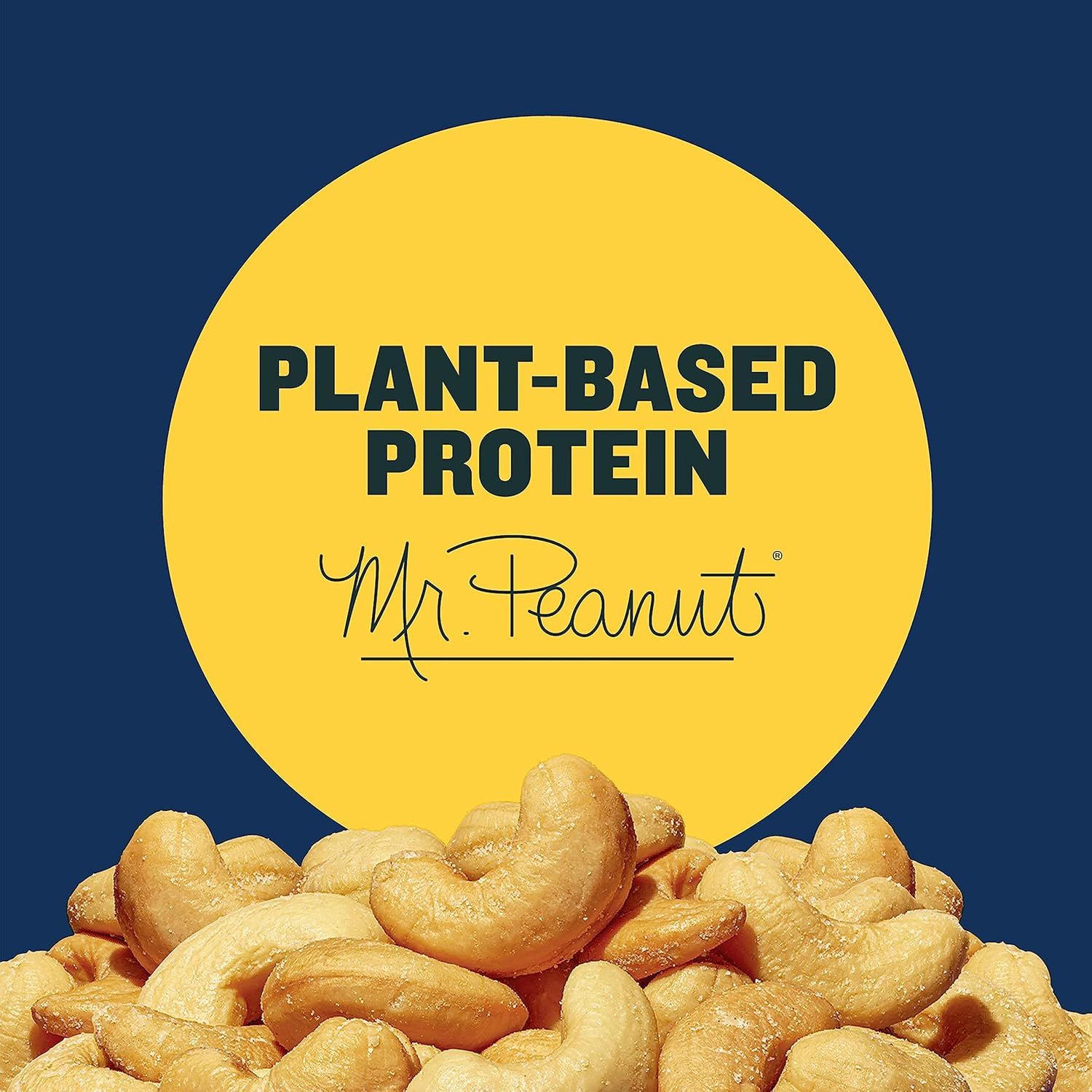 Highlights that the product is made from plant-based protein (peanuts), appealing to health-conscious and vegan/vegetarian shoppers seeking natural protein sources.