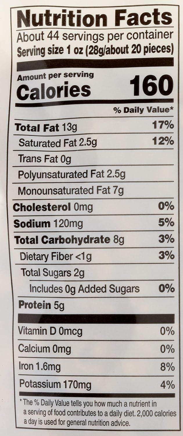 Provides detailed nutritional information to help shoppers make informed dietary decisions and understand the product's nutritional profile.