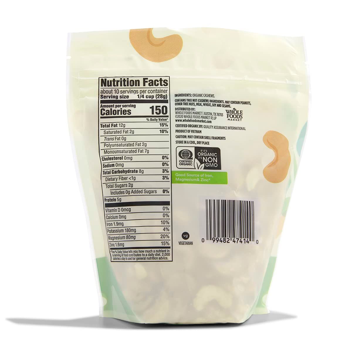 Communicates the product's organic and non-GMO certifications to reassure health-conscious shoppers about the product's quality and environmental responsibility.