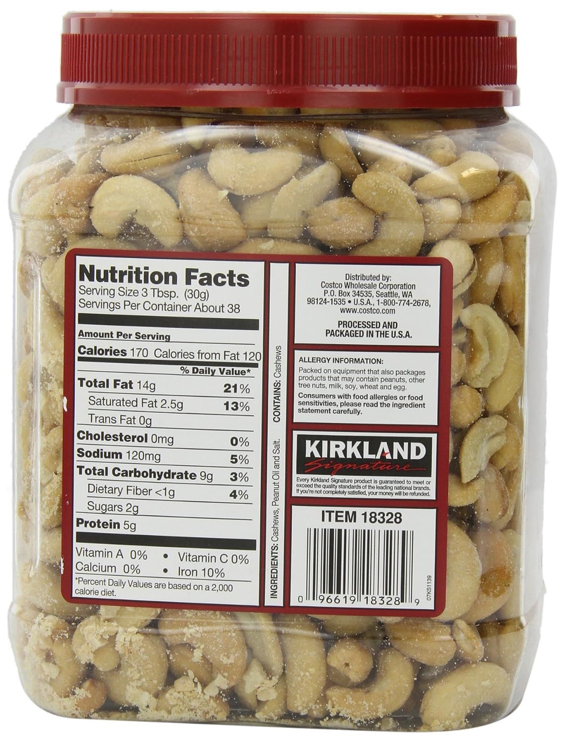 This is a clean white background image showing the product container with its label, allowing shoppers to see the packaging details and nutrition information clearly.