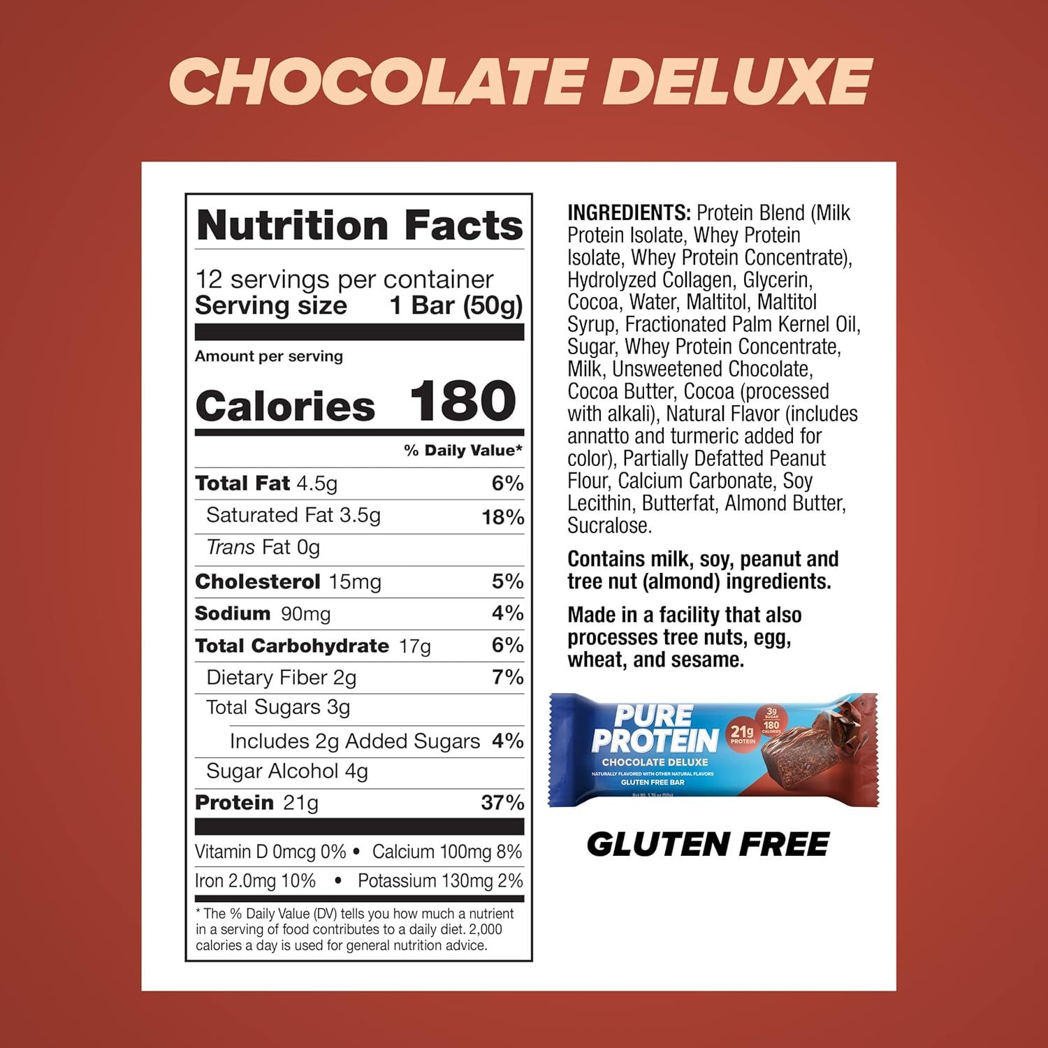 Provides comprehensive nutritional information and ingredient transparency to help health-conscious shoppers make informed purchasing decisions, highlighting key benefits like high protein content…