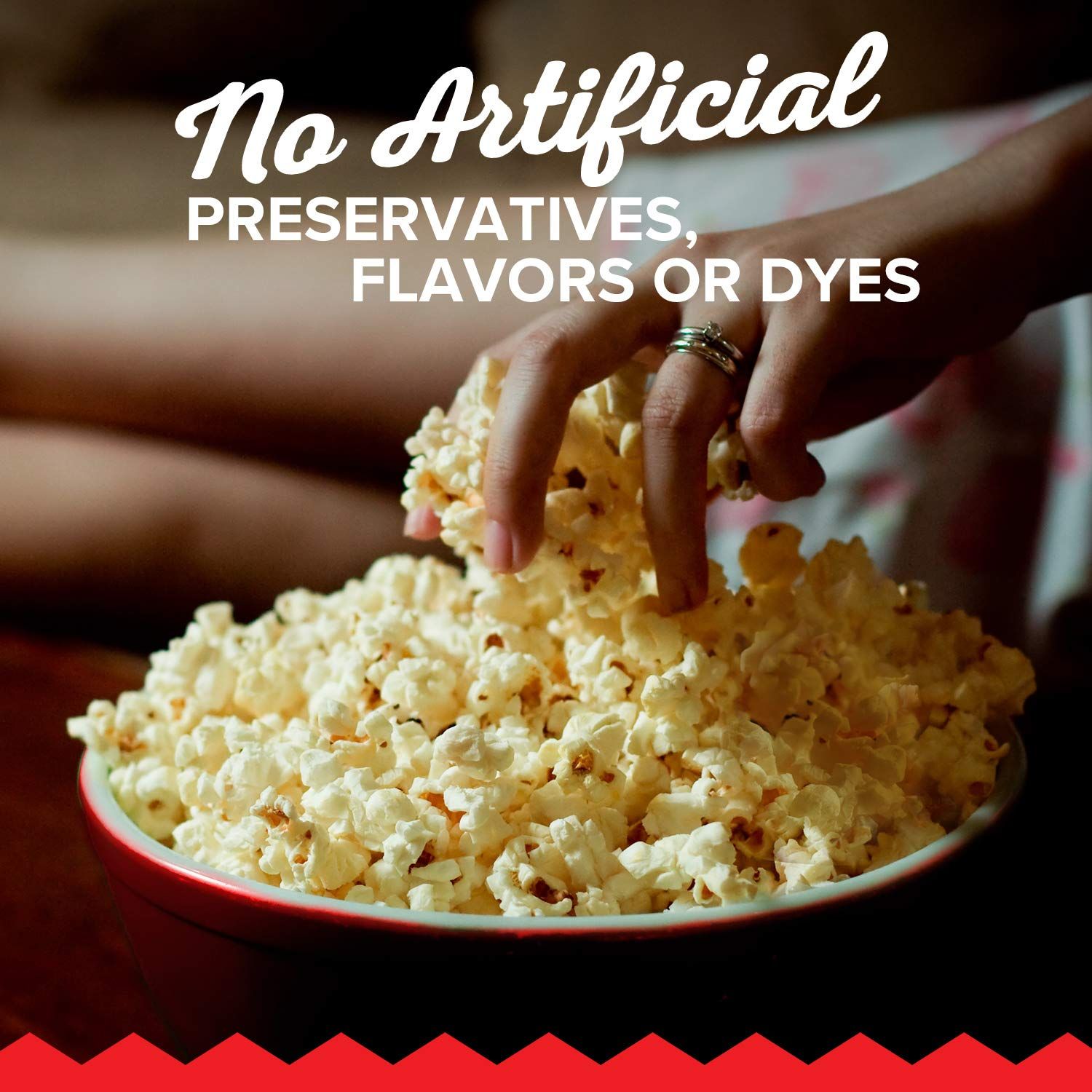 Communicates that the product is made with clean, natural ingredients free from artificial additives, reassuring health-conscious shoppers about product quality and safety.