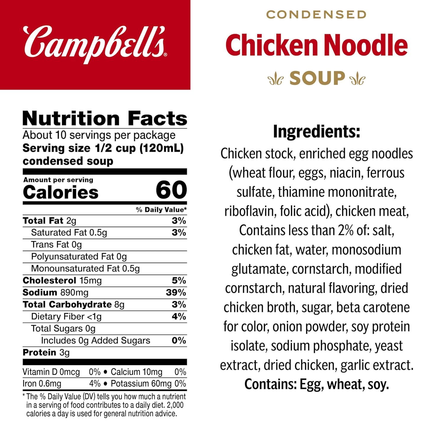 Provides detailed nutritional information and ingredient list to inform shoppers about the product's contents, dietary values, and allergen information.