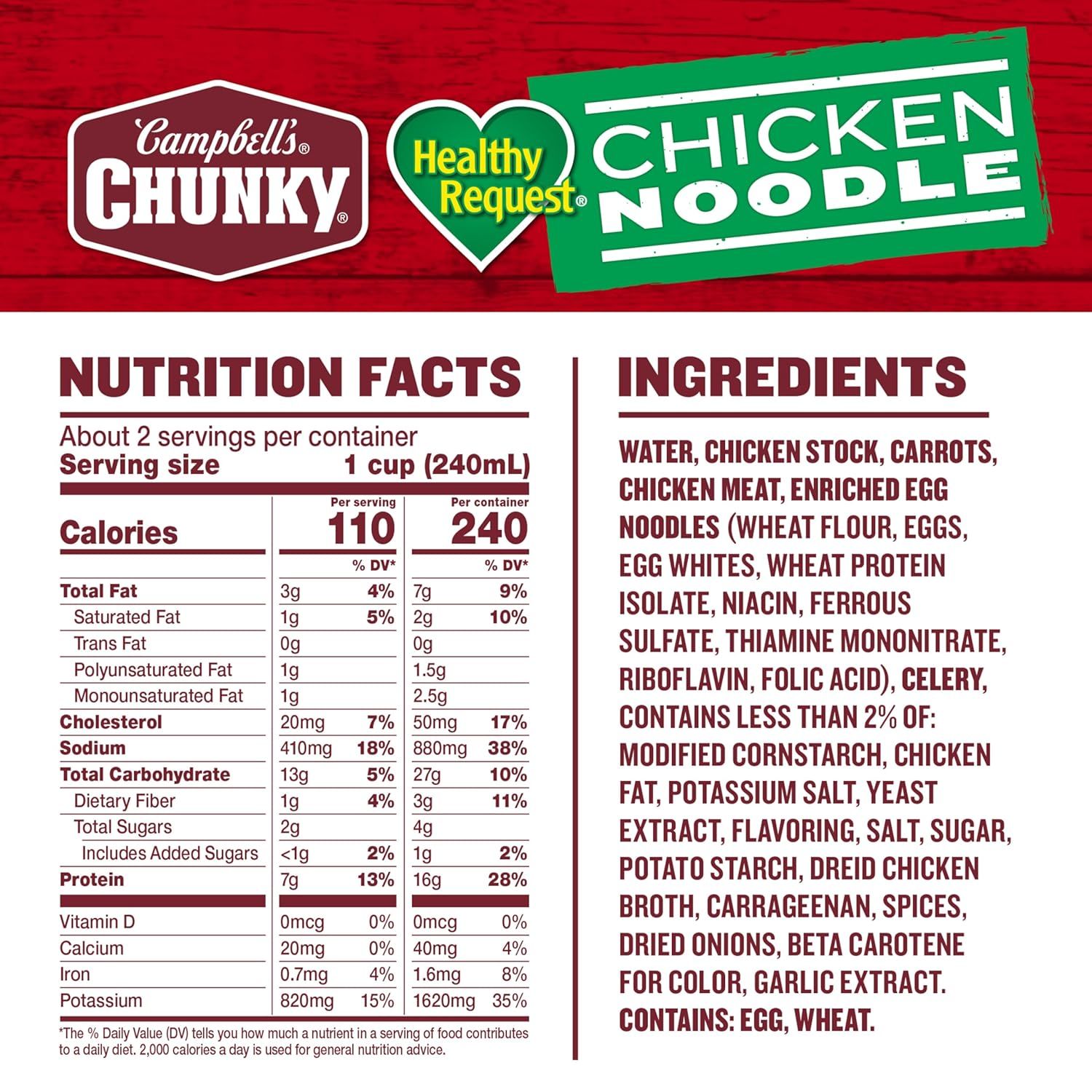 Communicates the brand identity and specific product line (Healthy Request) to help shoppers identify the product variant and build trust through brand recognition.