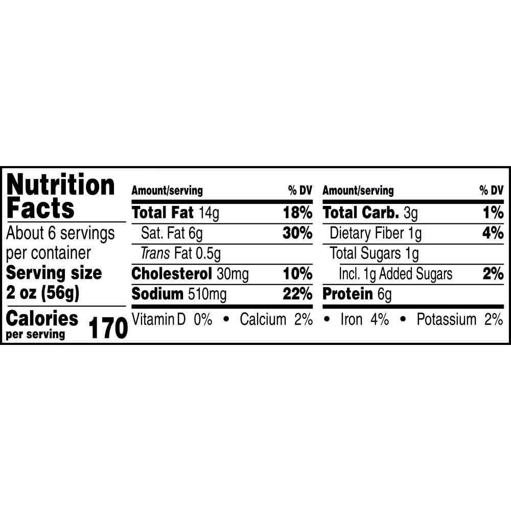 Provides detailed nutritional information to help shoppers make informed dietary decisions and understand the product's nutritional content per serving.