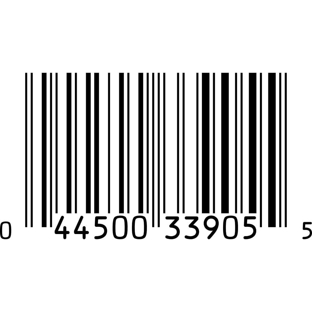 Displays the product's barcode for scanning and identification purposes, providing essential product information for retail and inventory management.