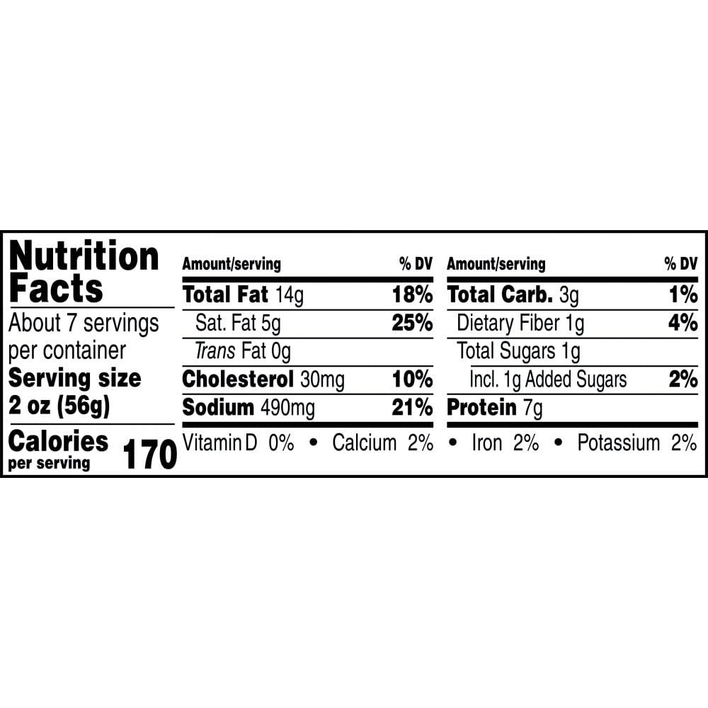 Provides detailed nutritional information to help shoppers make informed dietary decisions and understand the product's nutritional content per serving.