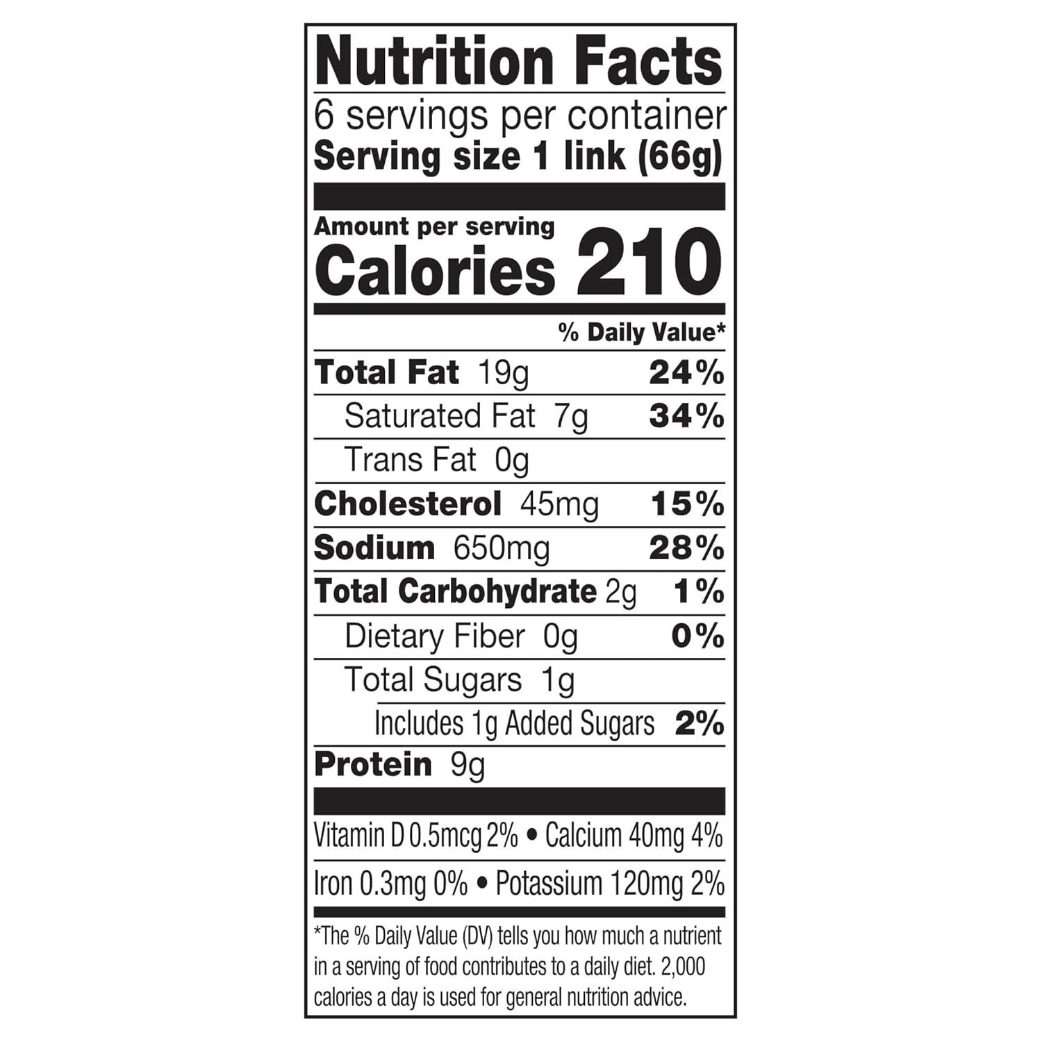 Provides comprehensive nutritional information to help shoppers make informed dietary decisions and understand the product's nutritional profile per serving.