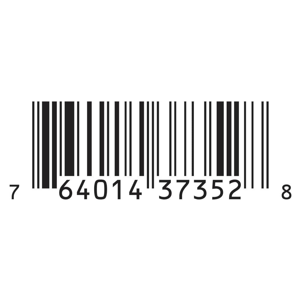 Displays the product barcode for scanning and identification purposes, providing essential product information for retail and inventory management.