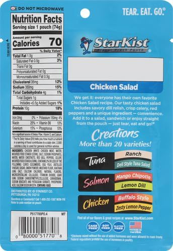 Showcases the brand's product portfolio with more than 20 varieties across different flavor categories (Tuna, Ranch, Salmon, Mango Chipotle, Lemon Dill, Chicken, Buffalo Style, Peri Lemon Pepper) to…