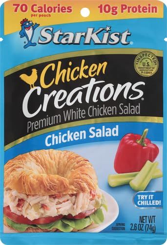 Communicates the product's nutritional value with bold calorie and protein stats to appeal to health-conscious shoppers.