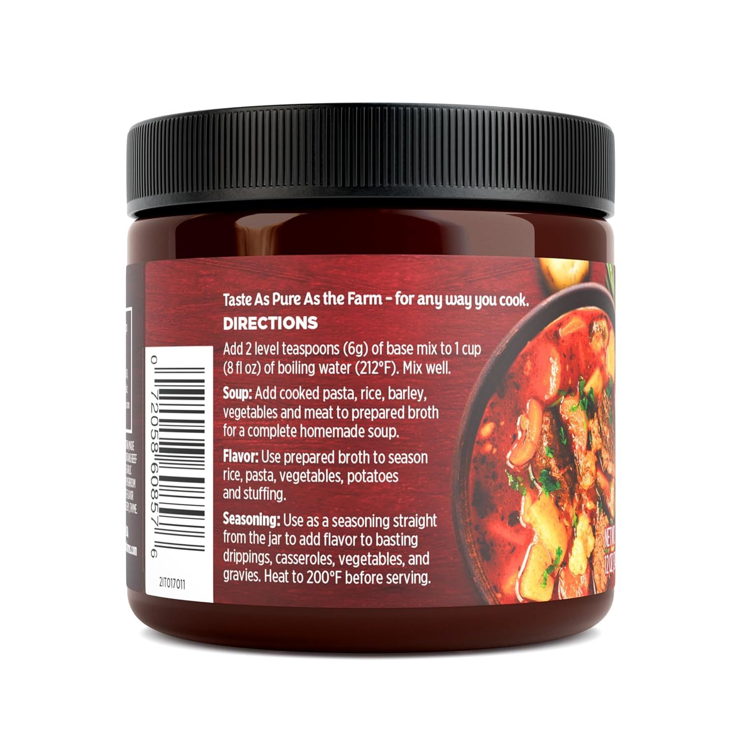 Provides detailed step-by-step directions for using the product in multiple ways (soup, flavor, seasoning) to help shoppers understand versatility and ease of preparation. Demonstrates the product…