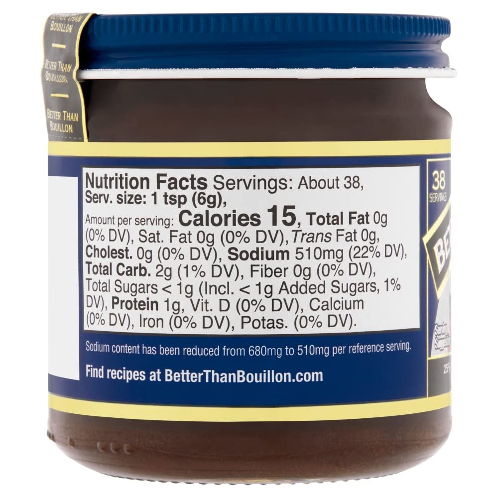Communicates that the product has reduced sodium from 680mg to 510mg per serving, emphasizing a healthier nutritional profile to appeal to health-conscious shoppers.