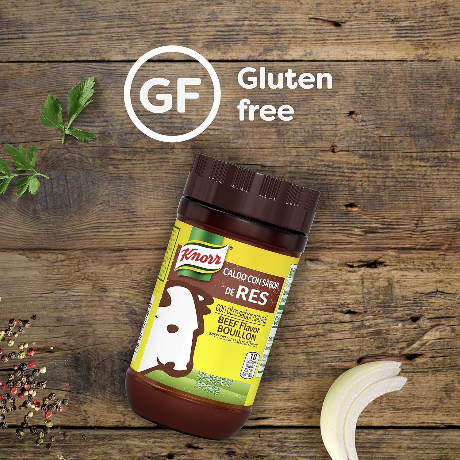 Communicates that the product is gluten-free to reassure shoppers with dietary restrictions or preferences that it is safe for their needs. Highlights the gluten-free benefit in a simple, clean…