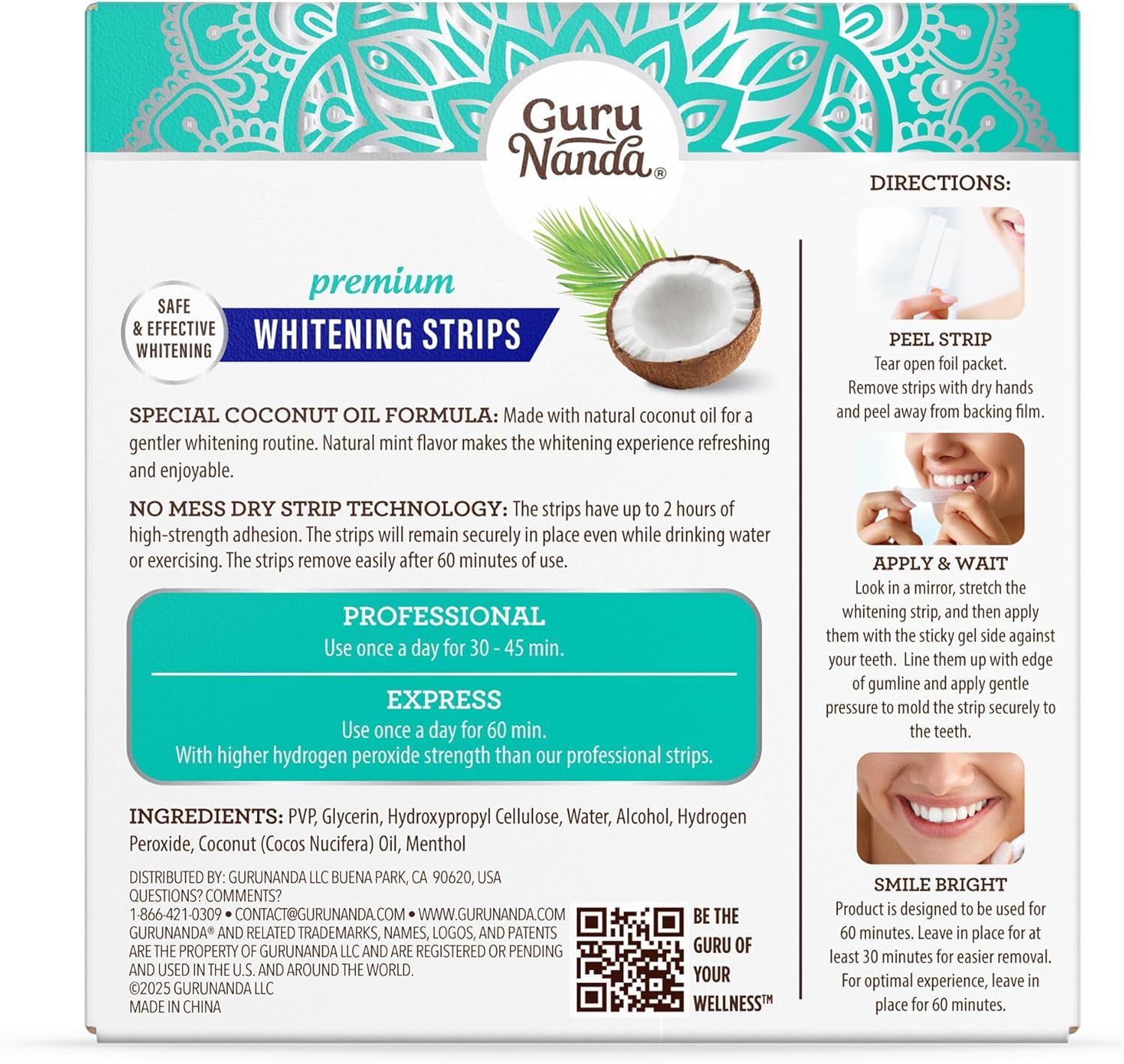 Provides step-by-step instructions on how to properly apply and use the whitening strips, reassuring shoppers about the ease of use and proper application method. Highlights multiple distinct…