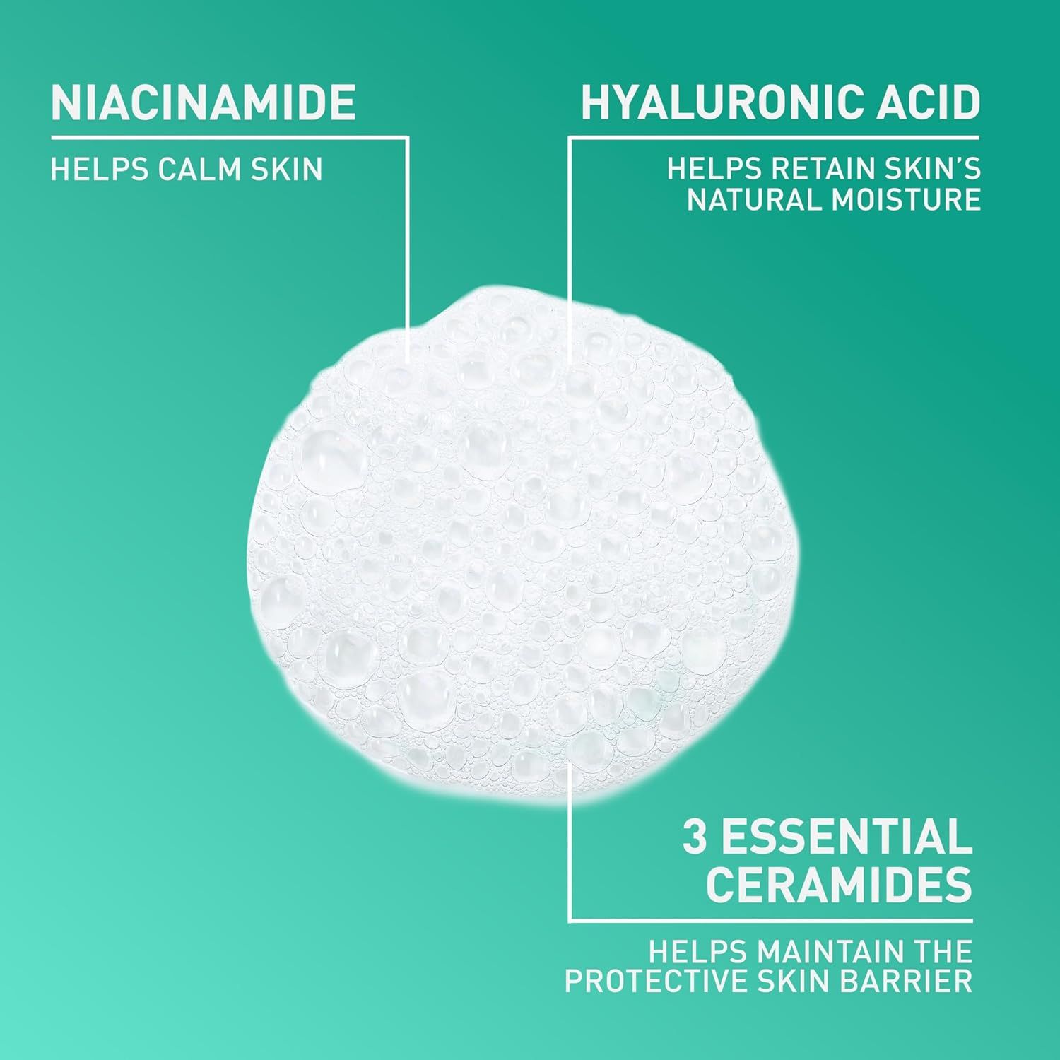 Breaks down the key ingredients in the product and their specific skincare benefits, helping shoppers understand what the product contains and how each component contributes to skin health.