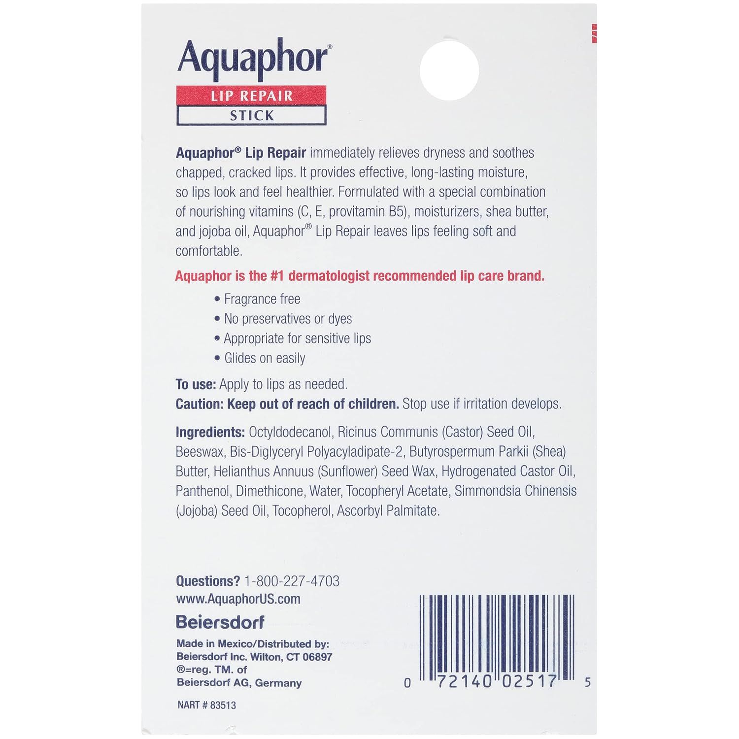 Communicates multiple product benefits and features in a segmented bulleted layout to reassure shoppers about the product's safety, effectiveness, and professional endorsement.