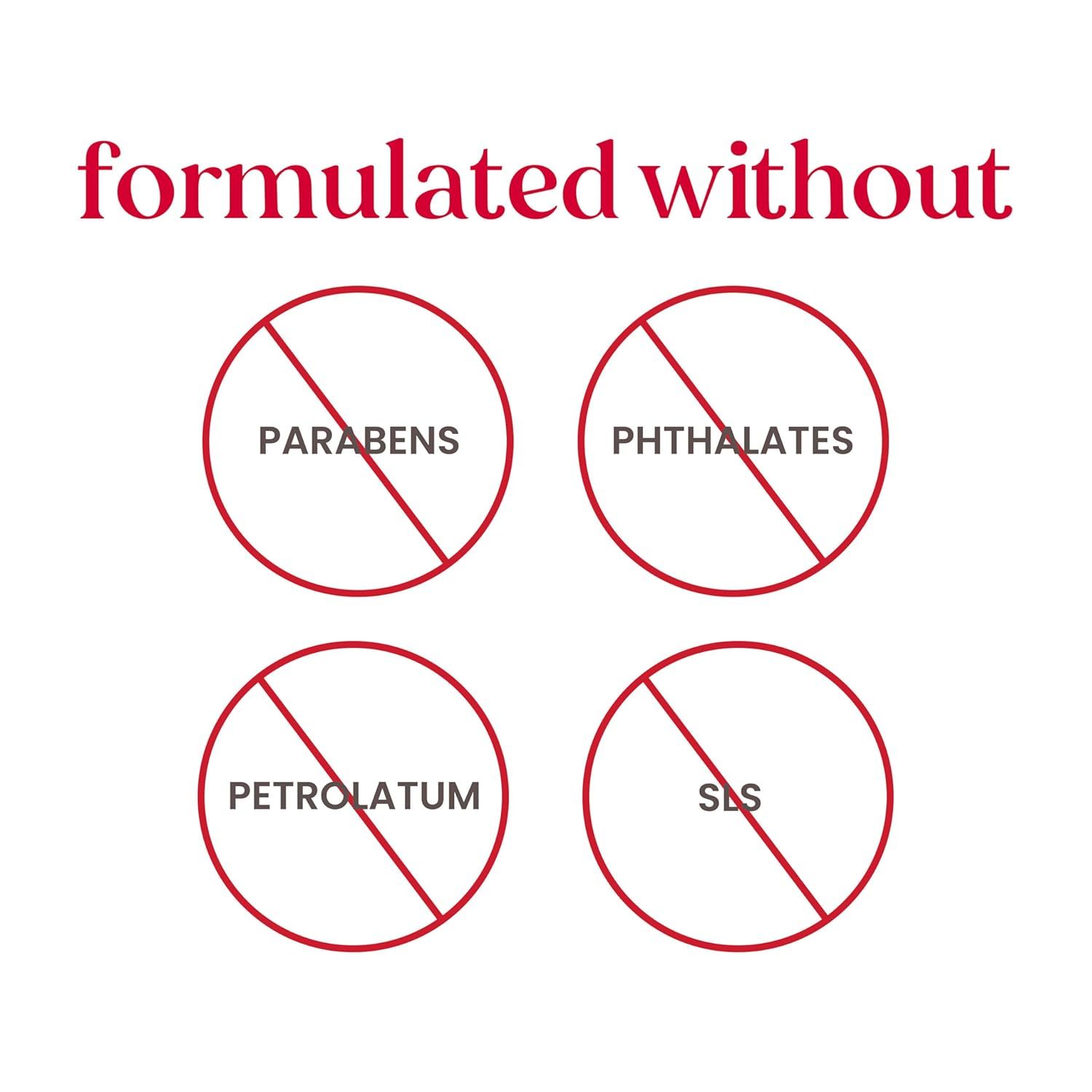 Reassures shoppers that the product is formulated without potentially harmful or controversial ingredients, emphasizing safety and clean formulation.