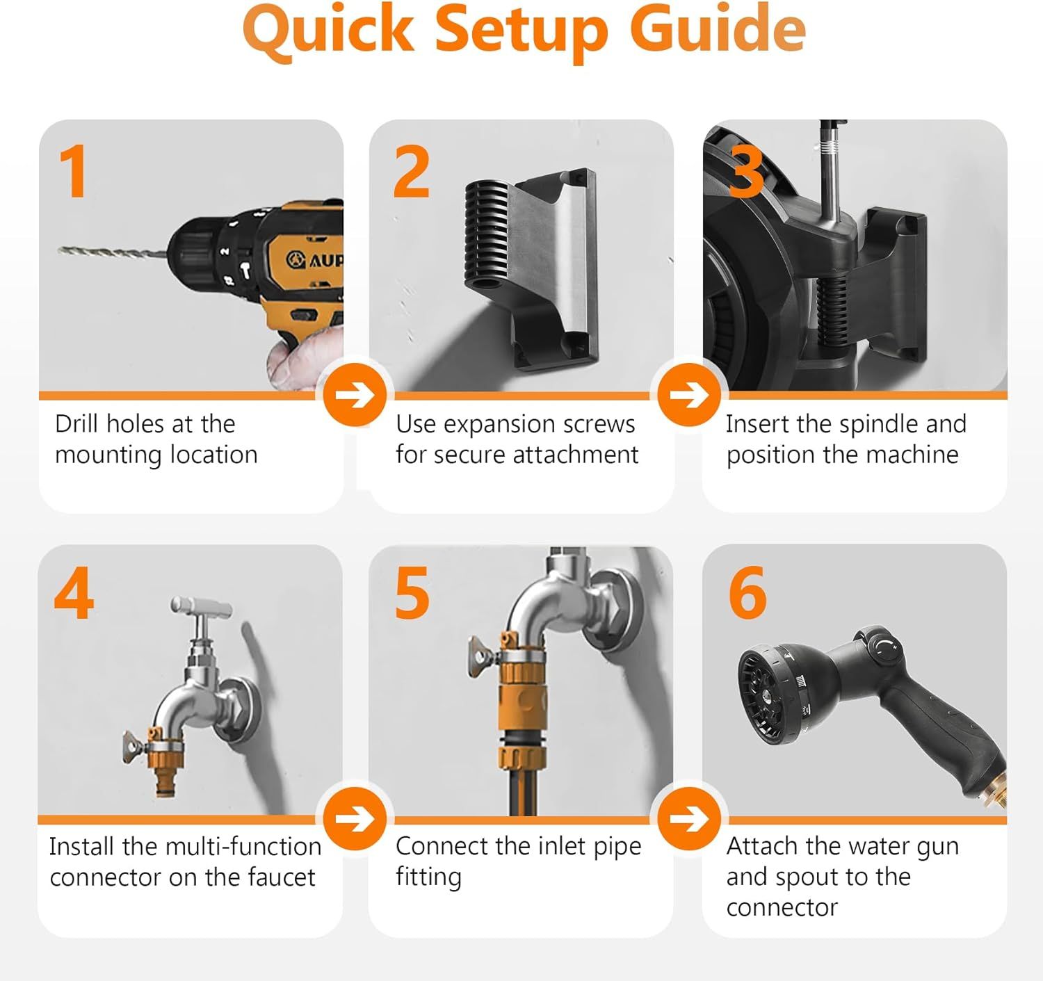 Provides clear step-by-step installation instructions to help customers easily set up and install the product, reducing confusion and increasing confidence in the purchase.
