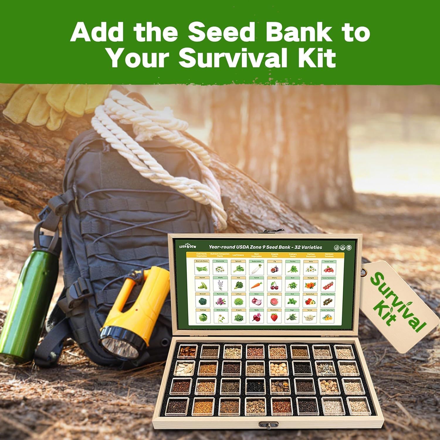 Demonstrates the product as an essential component for emergency preparedness and survival kits, positioning it as a practical solution for self-sufficiency in survival scenarios. Communicates the…