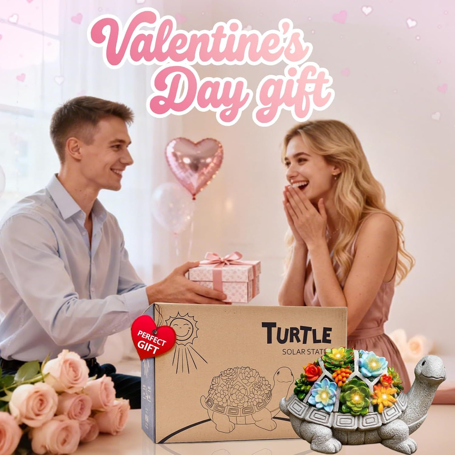 Positions the product as a perfect Valentine's Day gift option, creating emotional appeal and seasonal relevance to drive gifting purchases.
