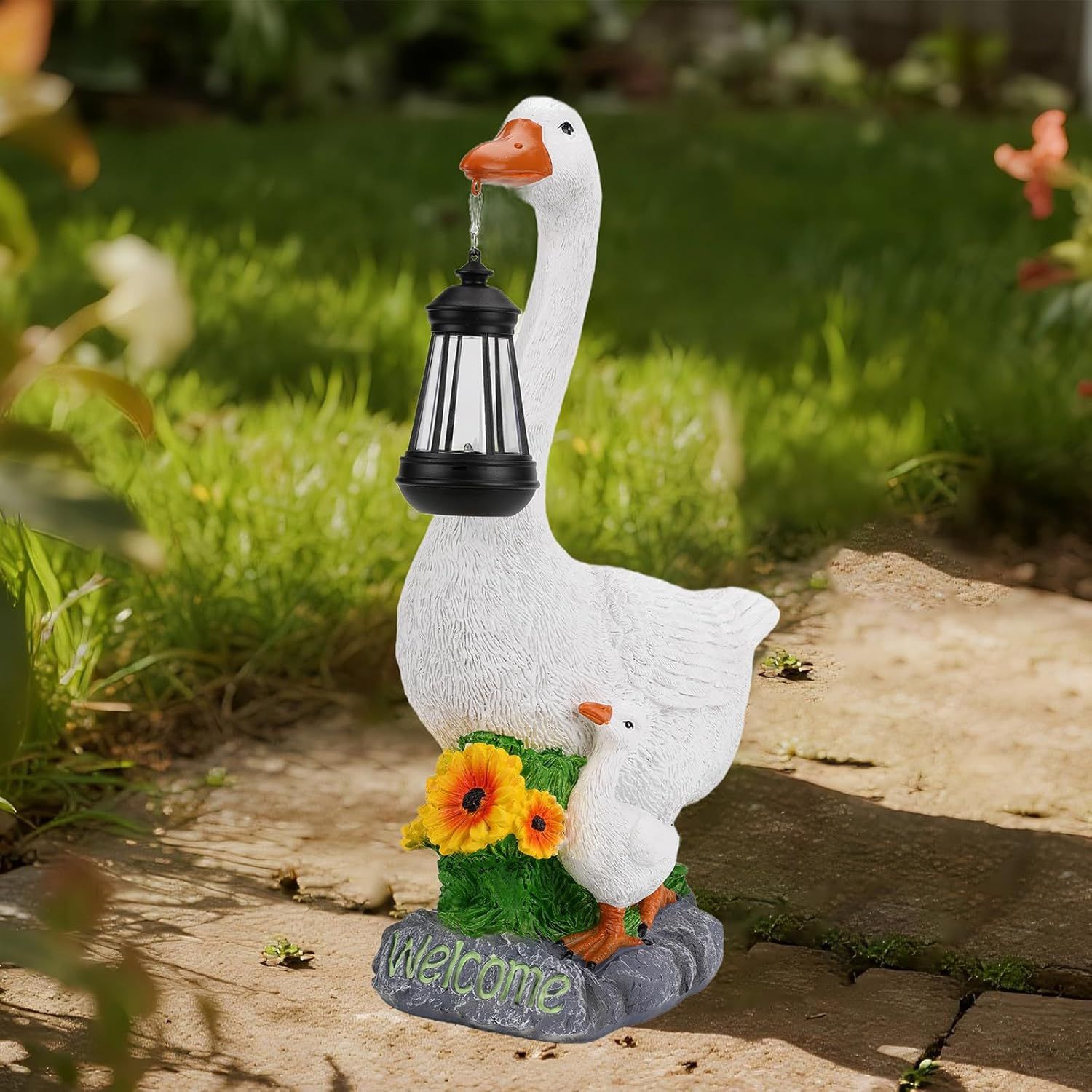 Showcases the product in a real-world garden setting to help shoppers visualize how it would look in their own outdoor space.