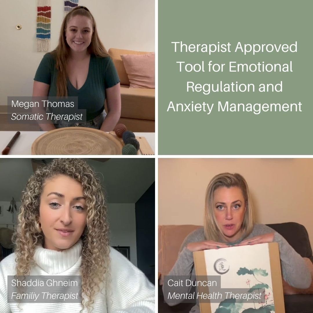 Builds trust and credibility by showing that multiple licensed therapists endorse the product as an effective tool for emotional regulation and anxiety management.
